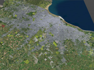 Greater Buenos city aires 100km Modèle 3D