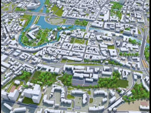 bydgoszcz city poland 45 km Model 3D