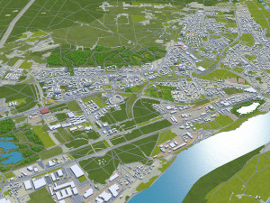 bydgoszcz city poland 45 km Model 3D
