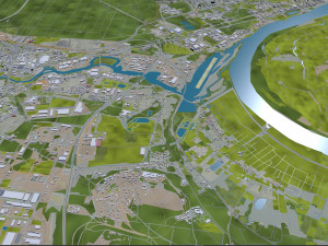 bydgoszcz city poland 45 km Model 3D