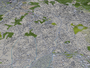 cannes city france 30km Model 3D