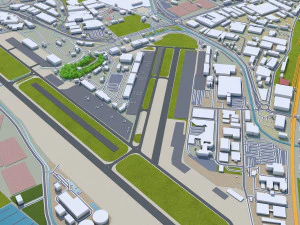 cannes city france 30km 3D Model
