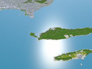 cannes city france 30km Model 3D