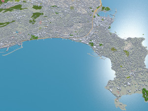 cannes city france 30km Model 3D