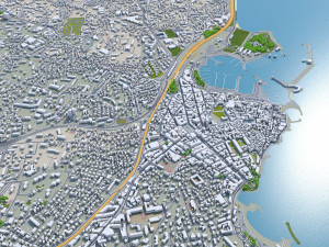 cannes city france 30km Model 3D