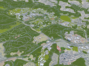 cannes city france 30km Model 3D