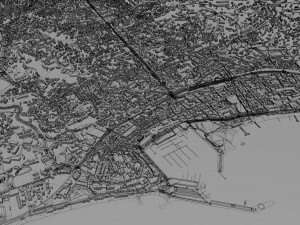 cannes city france 30km Model 3D
