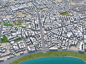 casablanca city morocco 50 km 3D Model