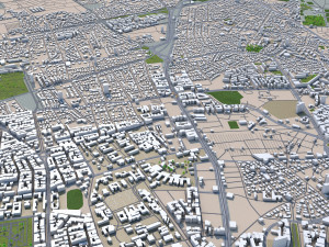 casablanca city morocco 50 km 3D मॉडल
