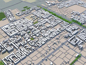 casablanca city morocco 50 km 3D Model