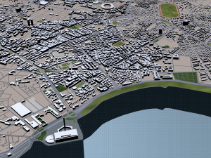 casablanca city morocco 50 km 3D मॉडल