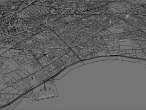 casablanca city morocco 50 km 3D मॉडल