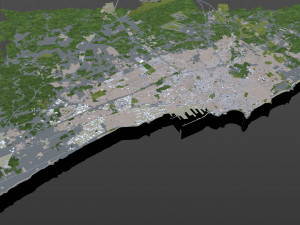 casablanca city morocco 50 km 3D मॉडल