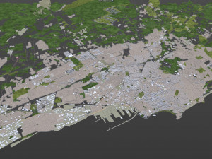 casablanca city morocco 50 km 3D मॉडल