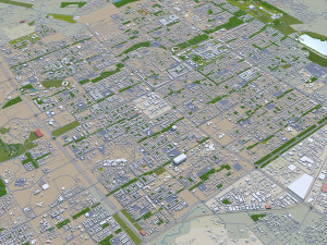 chandigarh city india 20km 3D 模型