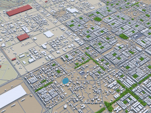 chandigarh city india 20km 3D 模型