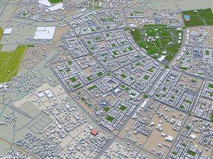 chandigarh city india 20km 3D 模型