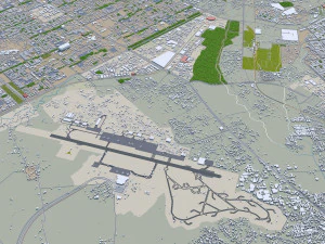 印度昌迪加尔市 20公里 3D 模型