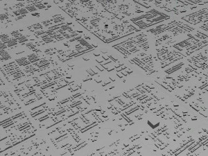 印度昌迪加尔市 20公里 3D 模型