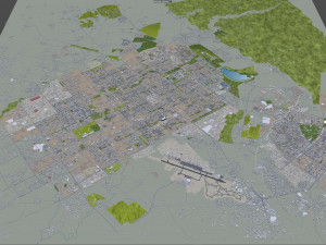 chandigarh city india 20km 3D 模型