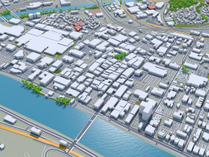 charleston city west virginia 40km 3D Model