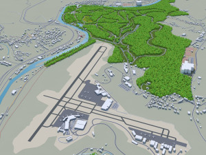 charleston city west virginia 40km 3D Model