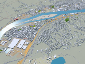 charleston city west virginia 40km 3D Model