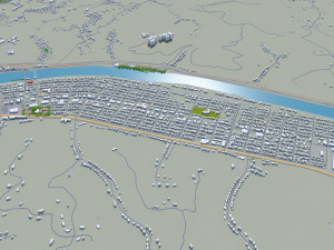 charleston city west virginia 40km 3D Model