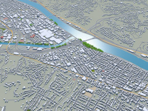 charleston city west virginia 40km 3D Model