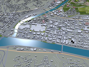charleston city west virginia 40km 3D Model