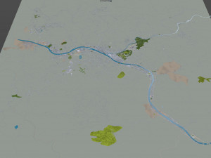 charleston city west virginia 40km 3D Model