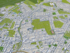 chemnitz city germany 40km 3D-Modell