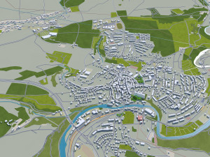 chemnitz city germany 40km 3D-Modell