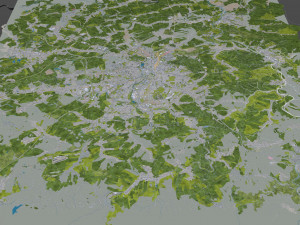 chemnitz city germany 40km 3D-Modell