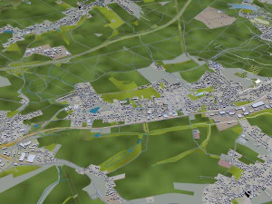 chemnitz city germany 40km 3D Model