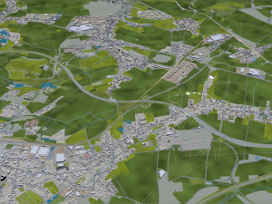 chemnitz city germany 40km 3D-Modell