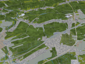 chemnitz city germany 40km 3D-Modell