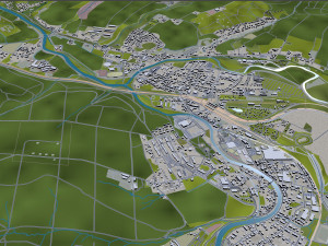 chemnitz city germany 40km 3D-Modell