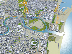 chennai city india 60km 3D Модель