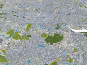 chennai city india 60km 3Dモデル