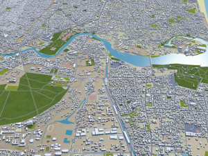 chennai city india 60km 3Dモデル