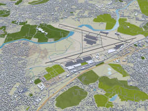 chennai city india 60km 3Dモデル