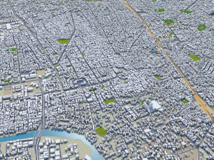 chennai city india 60km 3Dモデル