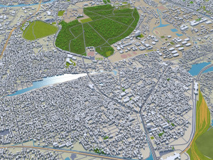 chennai city india 60km 3Dモデル