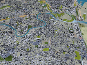 chennai city india 60km 3Dモデル