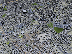 chennai city india 60km 3Dモデル