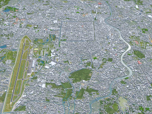 Chiang mai city thailand 40km Modelo 3D
