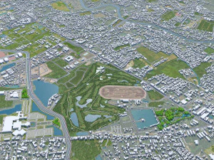 Chiang mai city thailand 40km 3D Model