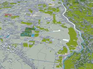 Chiang mai city thailand 40km Modelo 3D