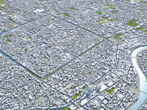 Chiang mai city thailand 40km Modelo 3D
